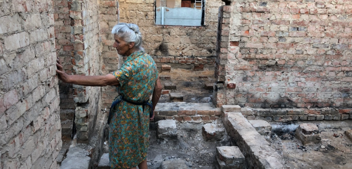 Personne âgée en Ukraine