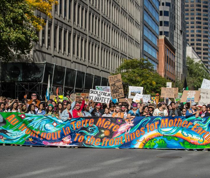 Manifestation le 27 septembre 2019 à Montréal