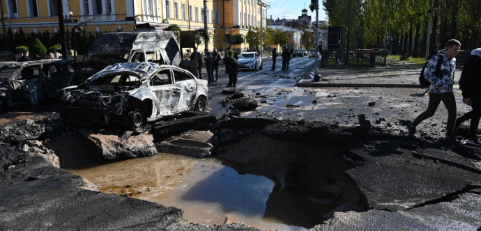 Bombardement en Ukraine