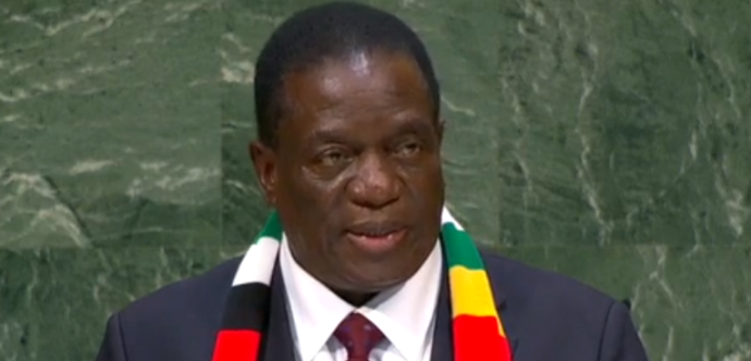 Emmerson Mnangagwa Président de la République du Zimbabwe