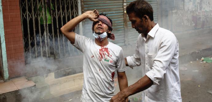 Bléssé manifestations bangladesh