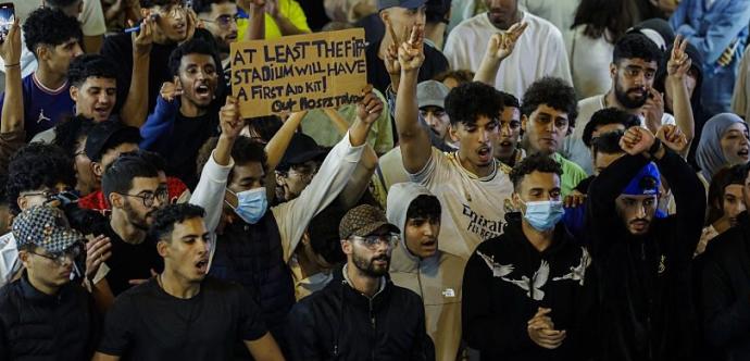 Manifestation au Maroc