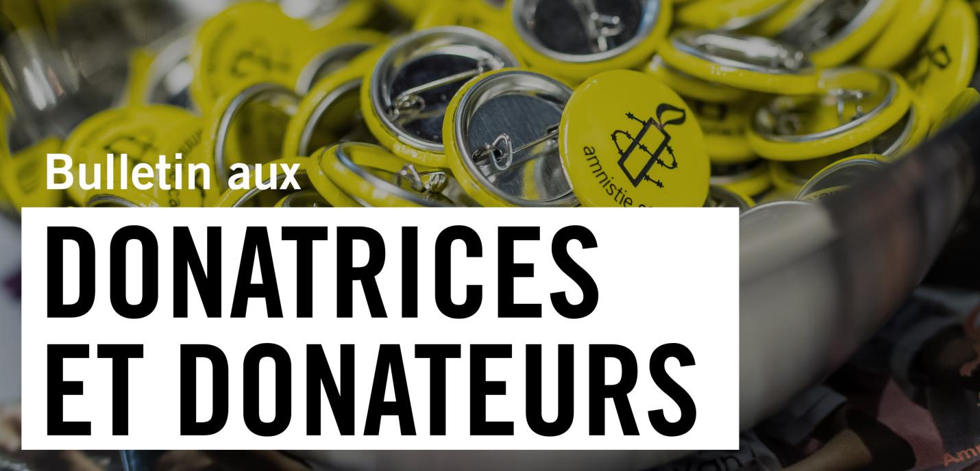 Bulletin aux donateurs 2019