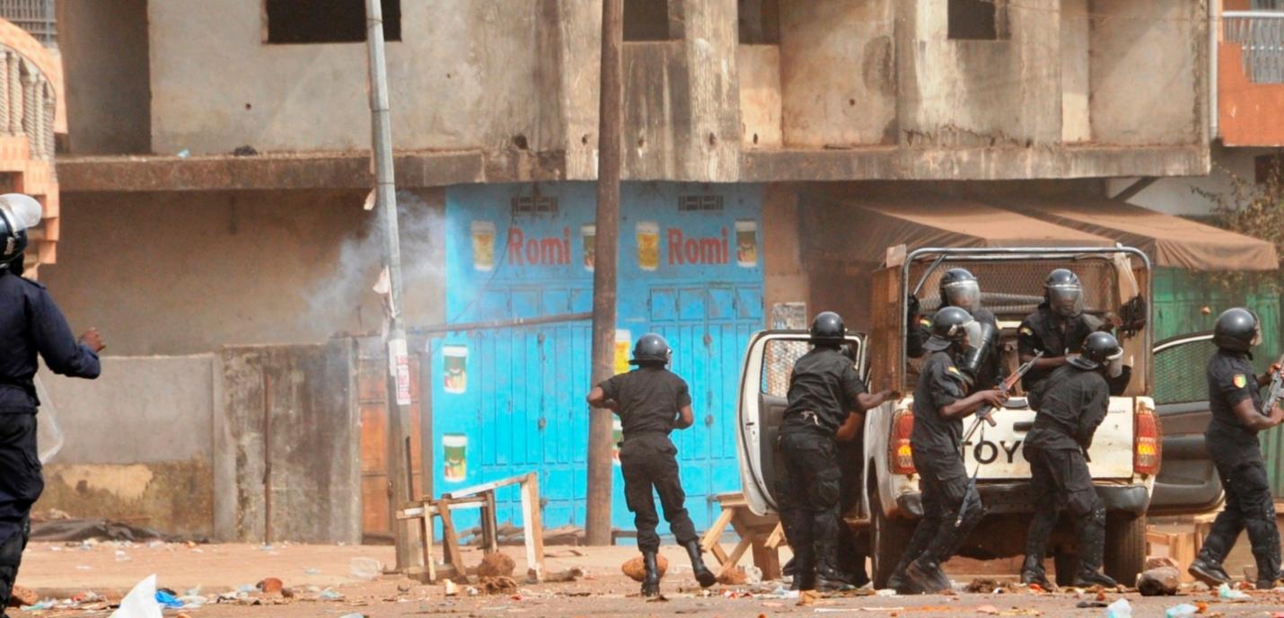 Soldats en Guinée