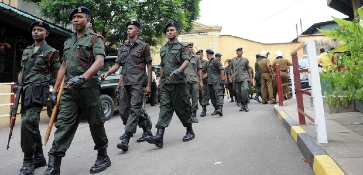 Soldats au Sri Lanka