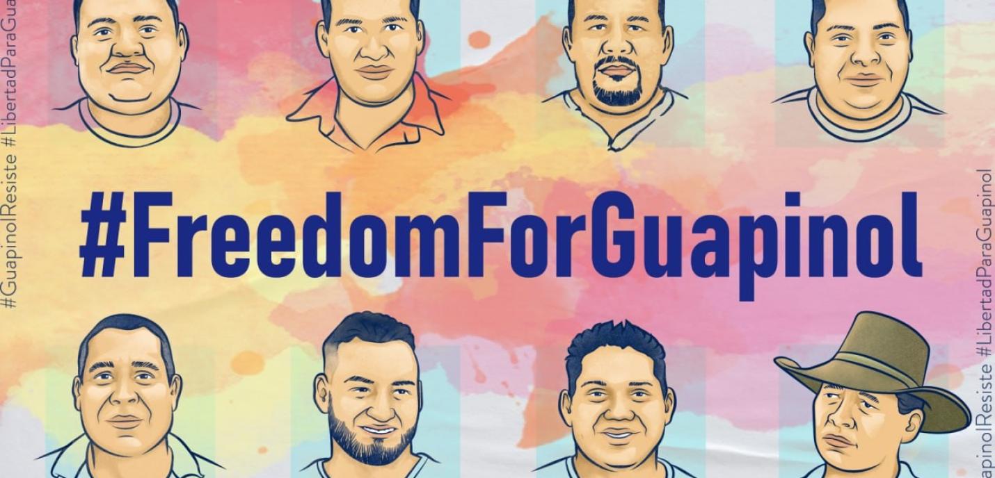 José Daniel Márquez, Kelvin Alejandro Romero, José Abelino Cedillo, Porfirio Sorto Cedillo, Ewer Alexander Cedillo, Orbin Nahún Hernández, Arnol Javier Alemán et Jeremías Martínez Díaz - connus comme « Les huit défenseurs de Guapinol »