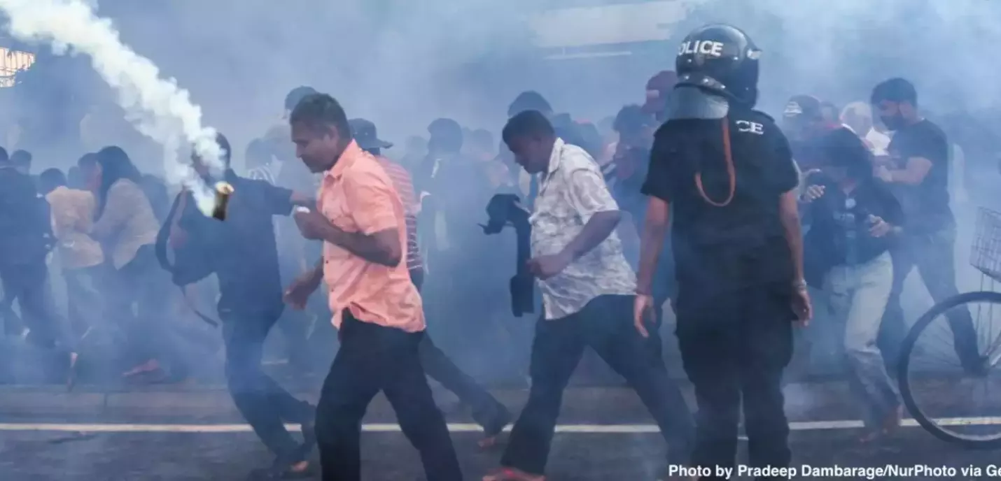 manifestation au Sri Lanka