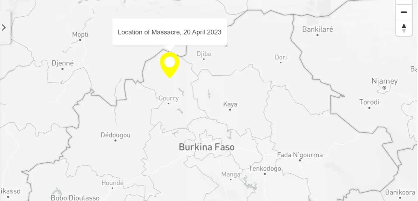 carte lieu du massacre