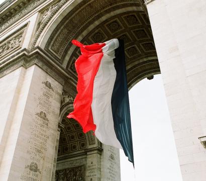 Drapeau de la france paris 