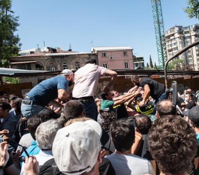 Une émeute lors de la manifestation du 5 juillet