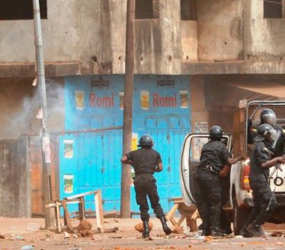Soldats en Guinée