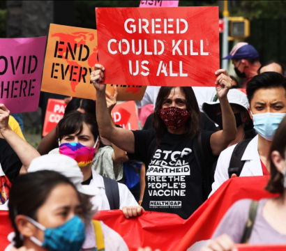 Manif accès vaccin