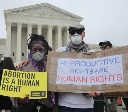 Manifestation pour le droit à l'avortement aux États-Unis