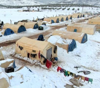 tentes humanitaires en Syrie