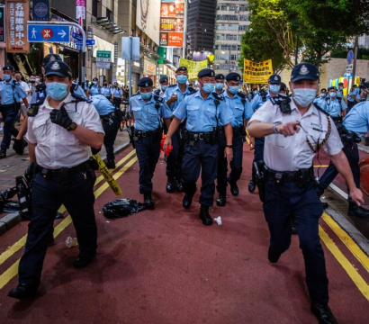 Police à Hong Kong