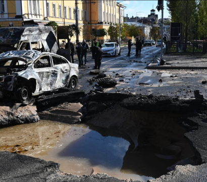 Bombardement en Ukraine