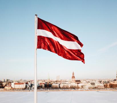 Drapeau de la Lettonie