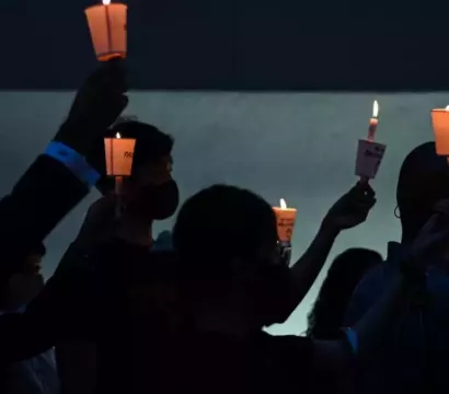 Manifestation à la bougie