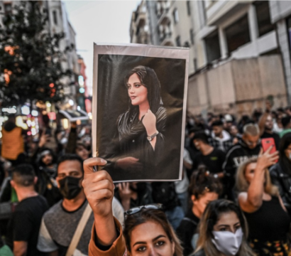 manifestation en soutien à Mahsa Amini