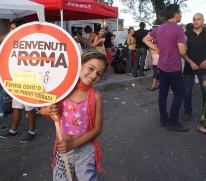 Manifestation pour les droits des Roms