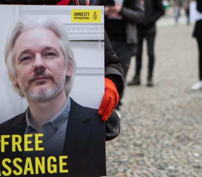 Manifestation pour la libération d'Assange