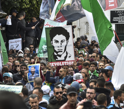 Manifestation anti-gouvernementale à Alger, la capitale, le 6 mars 2020.